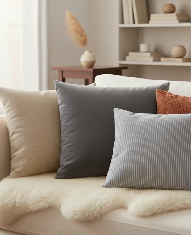 Premium Quilted Hollow Fibre Cushion (Pack of 4)