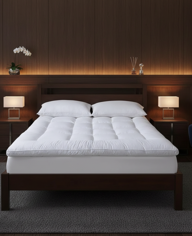 RK Premium Cloud-Comfort Mattress Topper | 280 GSM High-Loft Fill | 5-Star Hotel Quality | [Size: 200 x 240 cm]