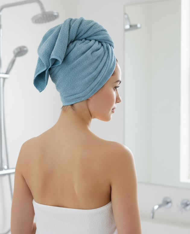 RK Aqua Ocean Aqua Turban Towel