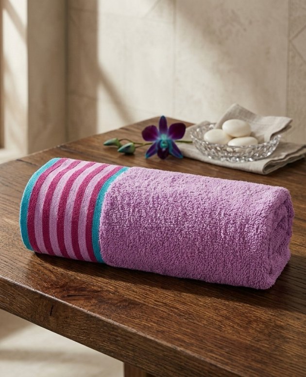 RK RosePetal Luxury Beach Towel Pink